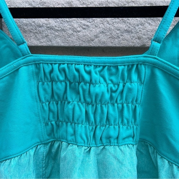 Athleta Bestie Tank Top Teal - Shelf Bra - Teal - Sz S - Picture 7 of 9